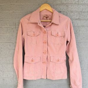 Light Pink Corduroy Jacket Size Medium